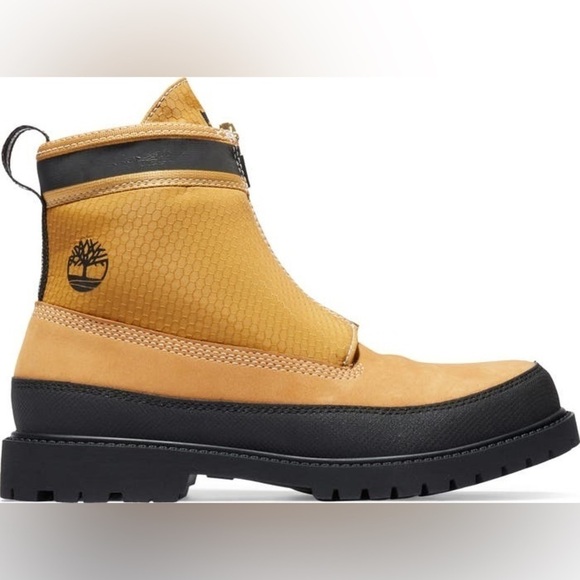 Timberland New Size 7 Heritage 6 Inch Front Zip Toe Bumper Boot Wheat Nubuck - Picture 8 of 12